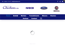 Tablet Screenshot of claeskensnv.be